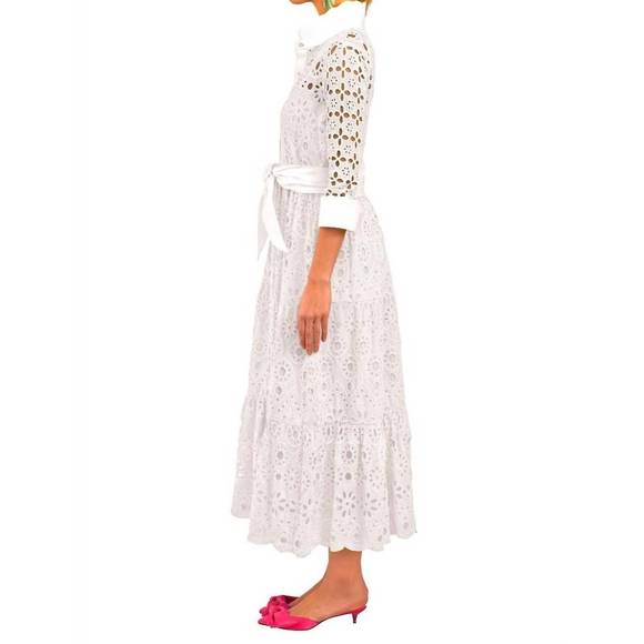 NEW GRETCHEN SCOTT little bo peep maxi dress in white - Picture 2 of 3